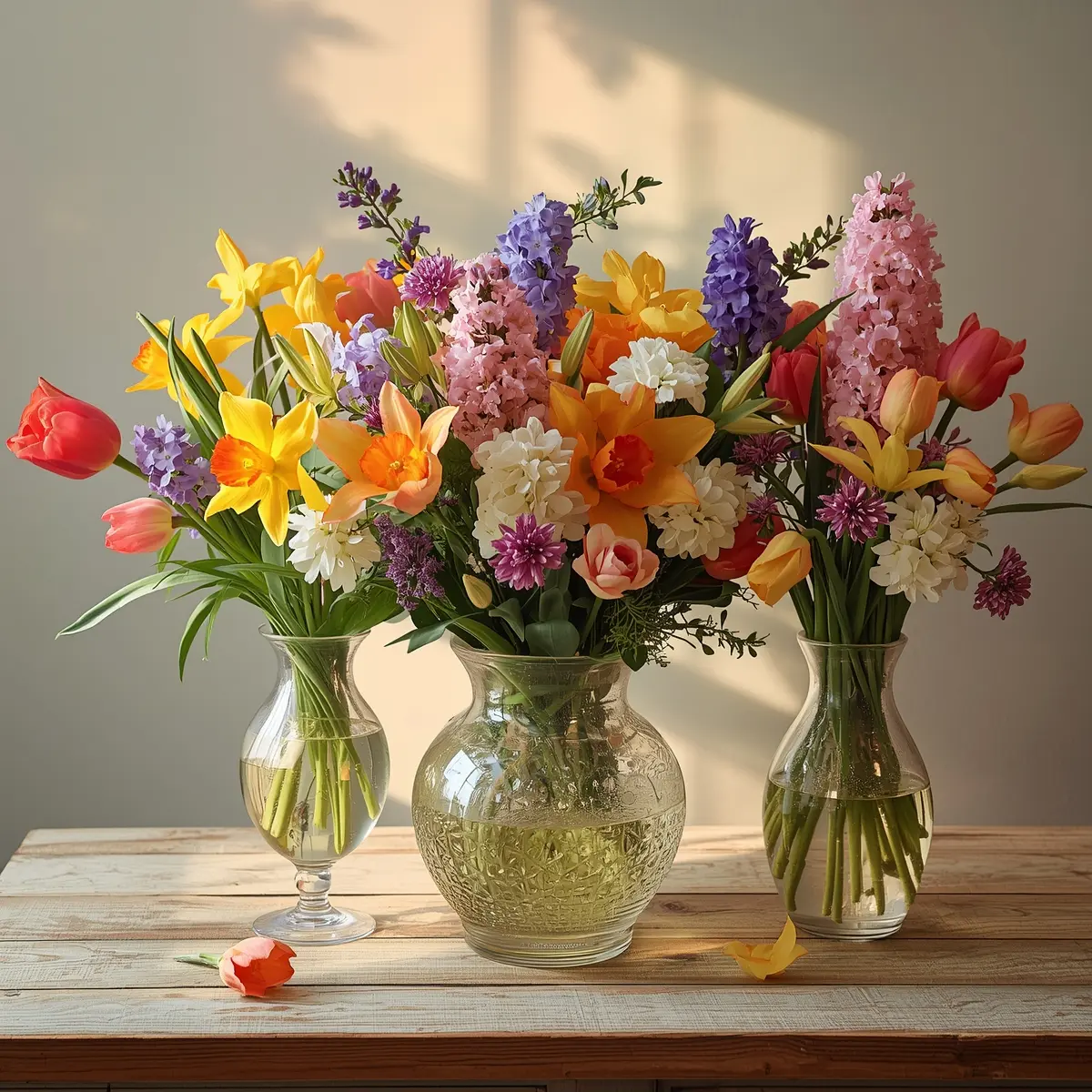 Spring flower arrangements  