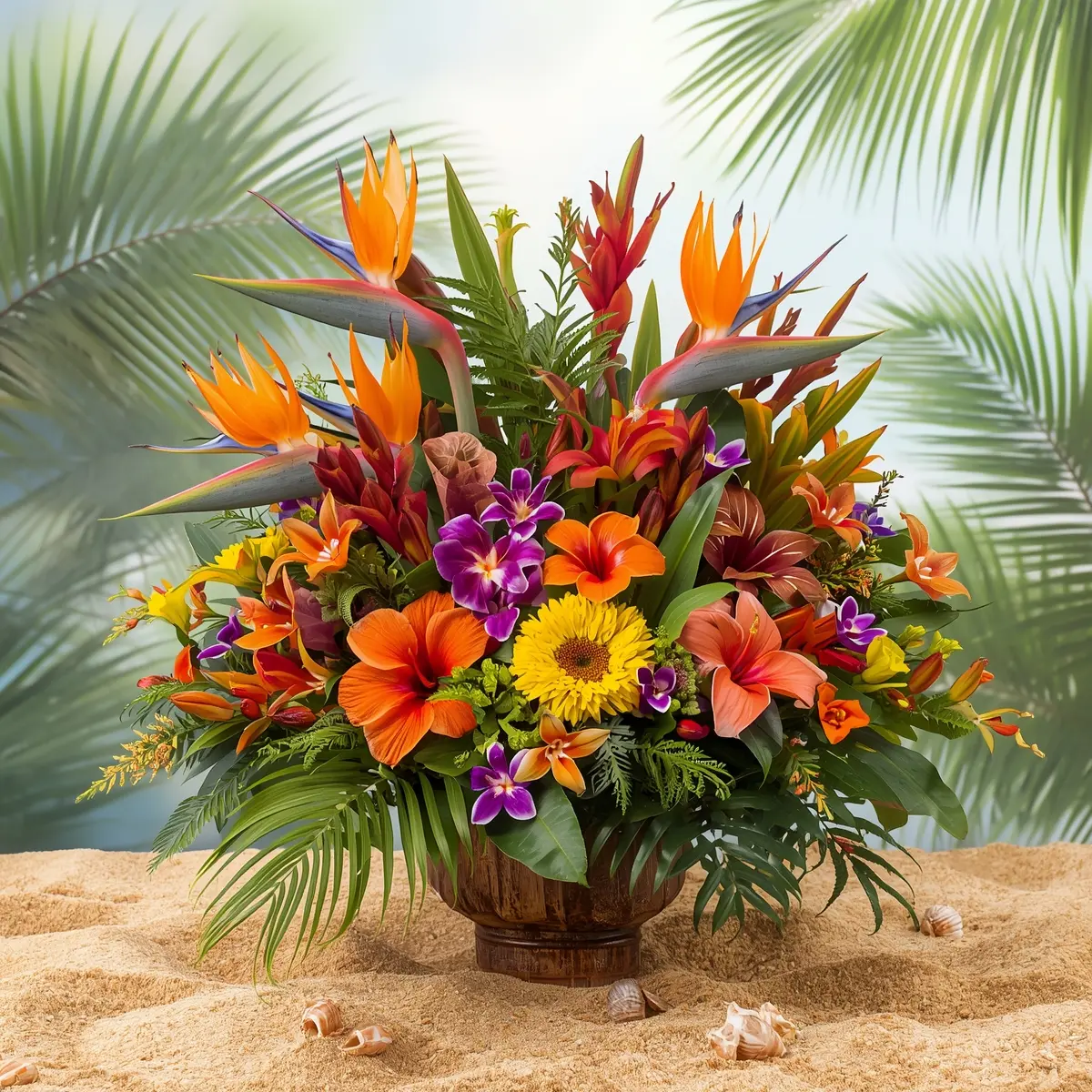 Summer tropical arrangements 